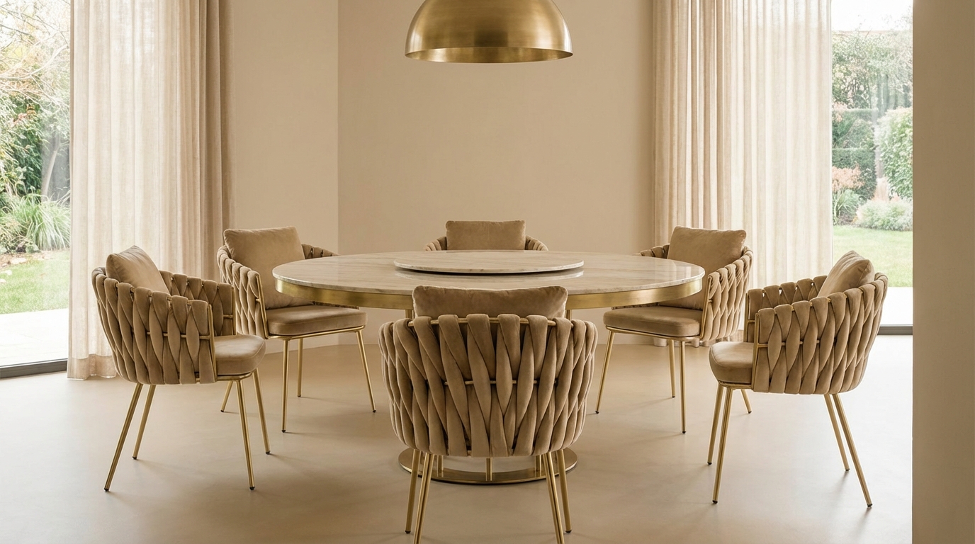 Krzesło welurowe Cofton Gold Velvet — Gockowiak